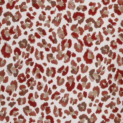 Leopard wallpaper - savannah red