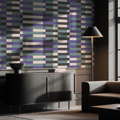 Bauhaus wallpaper - purple