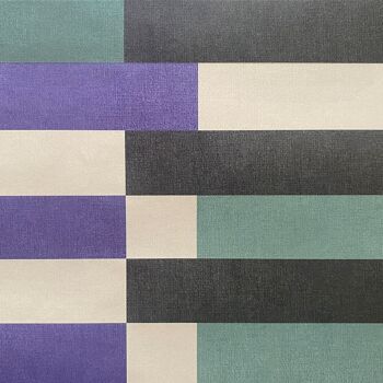 Papier peint Bauhaus - violet 3