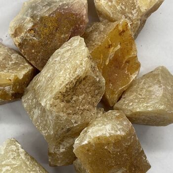 Pack de cristaux bruts taillés grossièrement - 1 kg - Aventurine jaune 3