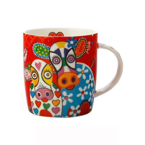 LOVE HEARTS MUG VACHE 37CL