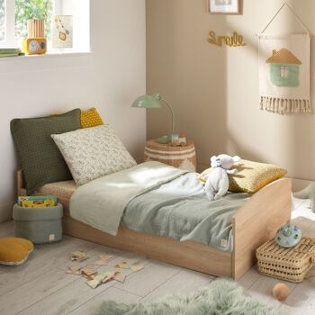 Lit évolutif 140x70 - Little Big Bed en bois décor chêne doré - AZUR 3
