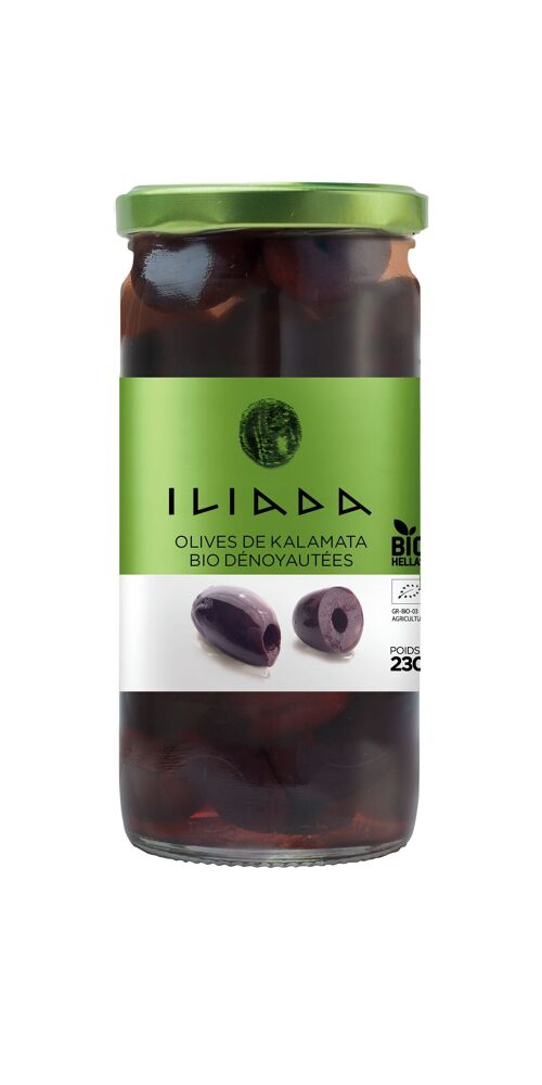 Olives de Kalamata dénoyautées FR-BIO-01