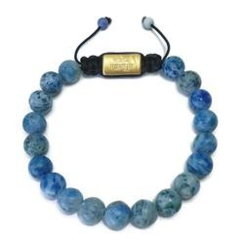 Light Sky Blue Crazy Agate 8 mm