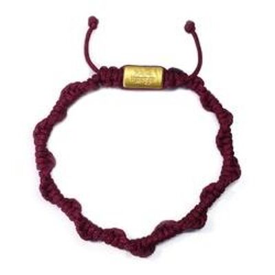 Bordeaux Mantra Bracelet