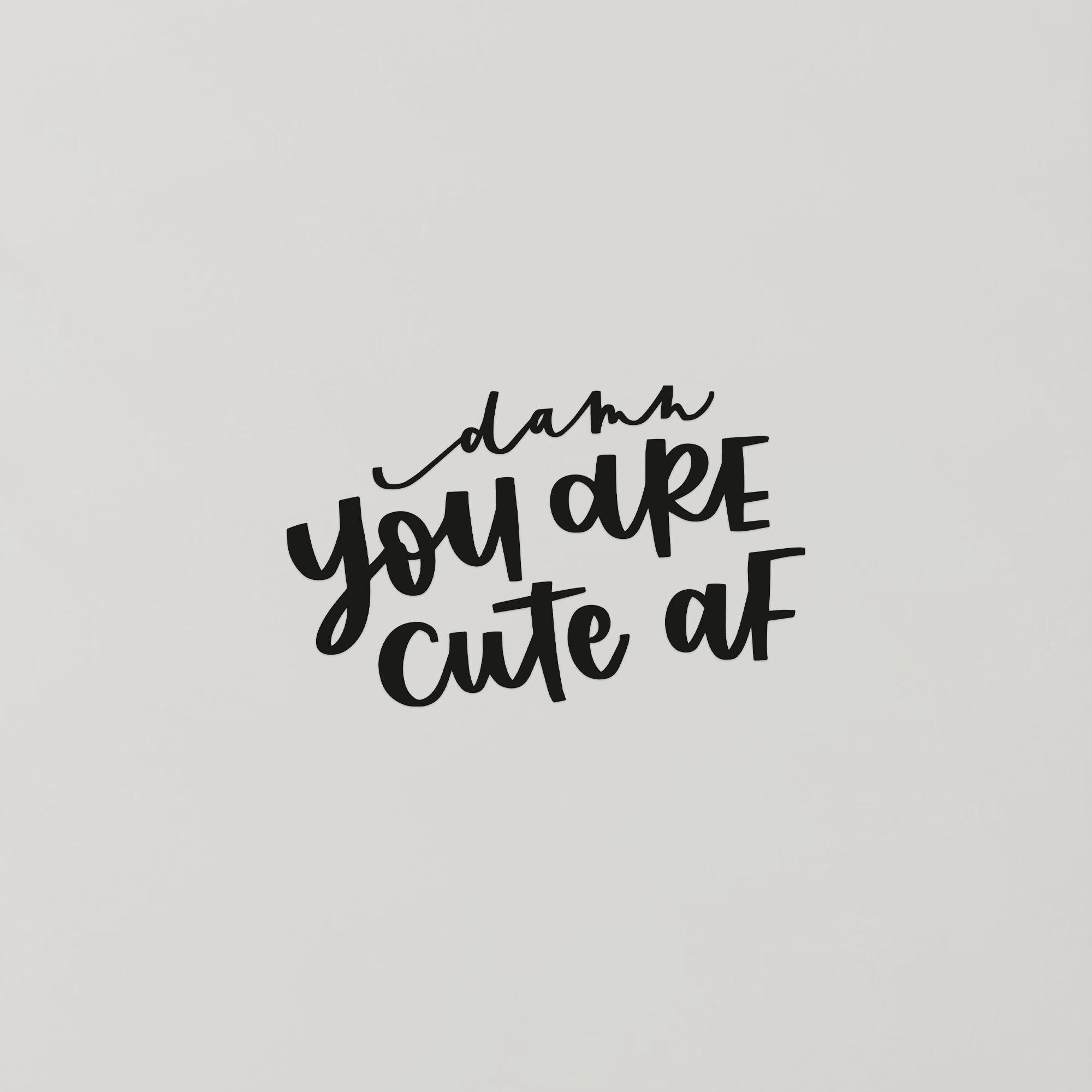 Aufkleber | Spiegelsticker | Cute as Fuck