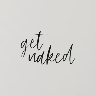Aufkleber | Spiegelsticker | Get Naked