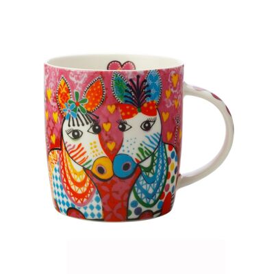 LOVE HEARTS HORSE MUG 37CL