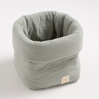 Storage basket in double cotton gauze - UNI SAUGE