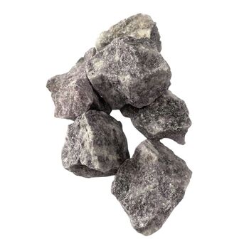 Pack de cristaux bruts taillés grossièrement - 1kg - Lépidolite 1