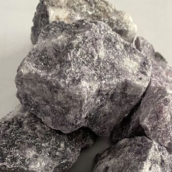 Pack de cristaux bruts taillés grossièrement - 1kg - Lépidolite 2