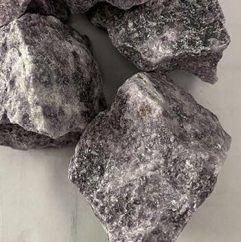 Pack de cristaux bruts taillés grossièrement - 1kg - Lépidolite 3