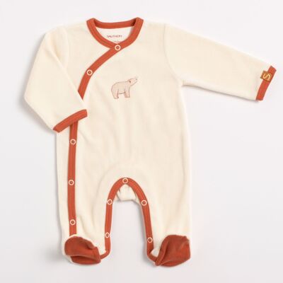 Pyjama bébé croisé en velours - ORSINO