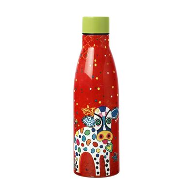 BOTELLA AISLADA VACA LOVE CORAZONES 50CL