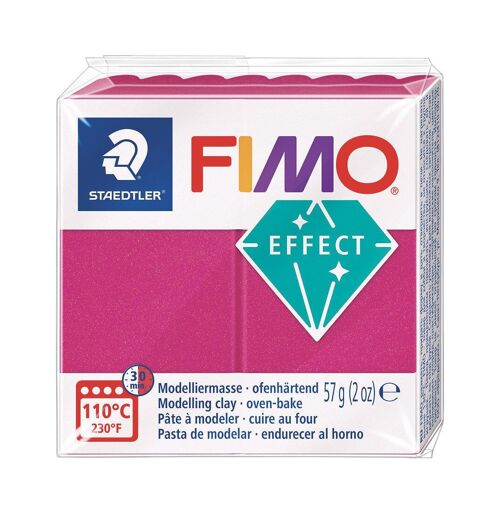FIMO EFFECT 57G METAL BORDEAUX