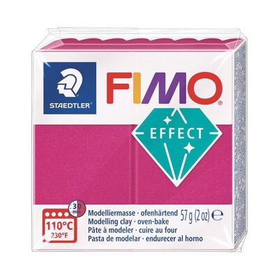 FIMO EFFECT 57G METAL BORDEAUX