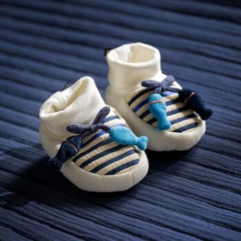 Chaussons marinière poissons - BABY SAILOR 2