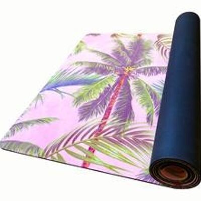 Pink Palm Yoga Mat