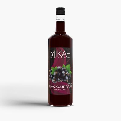 Mikah Premium Flavours Sirup – Schwarze Johannisbeere (Schwarze Johannisbeere) 1L
