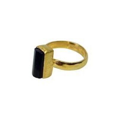 Black Tourmaline 18K Vermeil