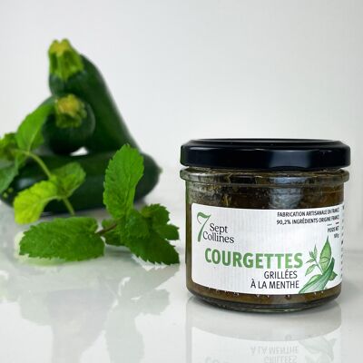 Grilled Courgettes with Mint - 100 g - Spreadable for the aperitif