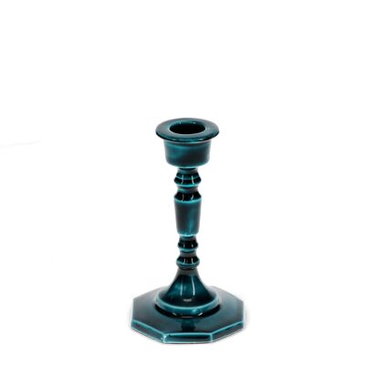 Candelabro esmaltado (13cm) - Azul