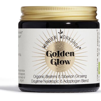 Golden Glow - Ginseng + Bacopa-Mischung mit makellosem Fokus