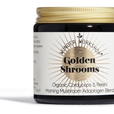 Golden Shrooms - miscela di energia e magia immunitaria reishi + cordyceps