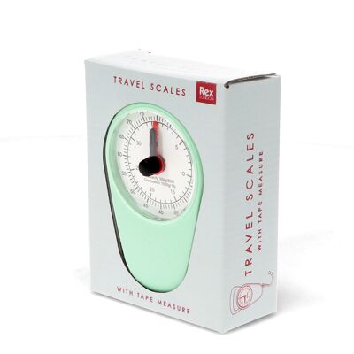 Travel scales with tape measure - Pistachio green