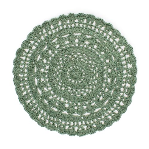 Crochet placemat - Green