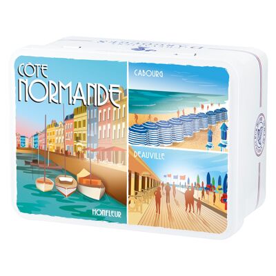 COFFRET COTE NORMANDE - BOUCHÉES NOISETTE FONDANTES CHOCOLAT LAIT 33% EN PAPILLOTES