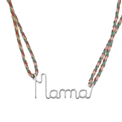 Mama braid necklace in solid 925 silver