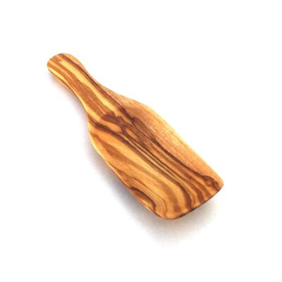 Cucchiaio per sale, cucchiaio per sale, realizzato a mano in legno d'ulivo