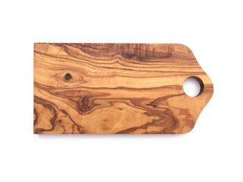 Planche à découper 30 cm faite à la main en bois d'olivier 2
