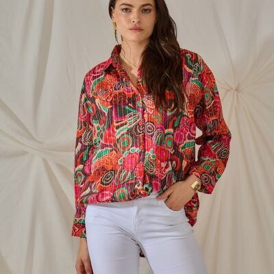 Patterned cotton shirt - Orice