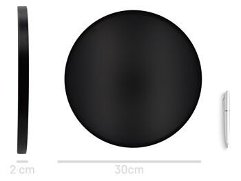 Plateau décoratif Pleto 30cm noir 3