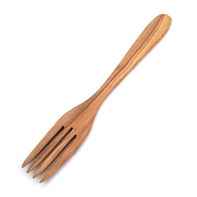 Serving fork with 4 prongs flat 30 cm made of olive wood (copy)