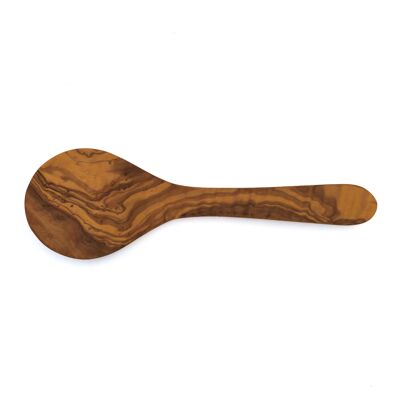 Serving spoon extra wide flat 26 cm made of olive wood