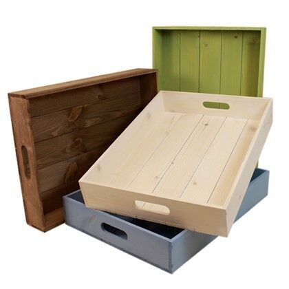 Rustic Wooden Tray With Handles