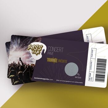 Ticket de concert - annonce de grossesse - grand-mère 3