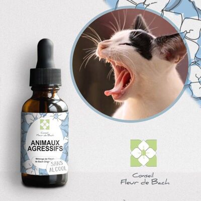Bach® Flower Advice - Bach Flowers for Aggressive Animals ALCOHOL-FREE - 30Ml
