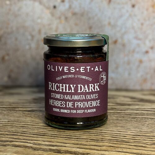 Richly Dark Pitted Kalamata Olives 270g