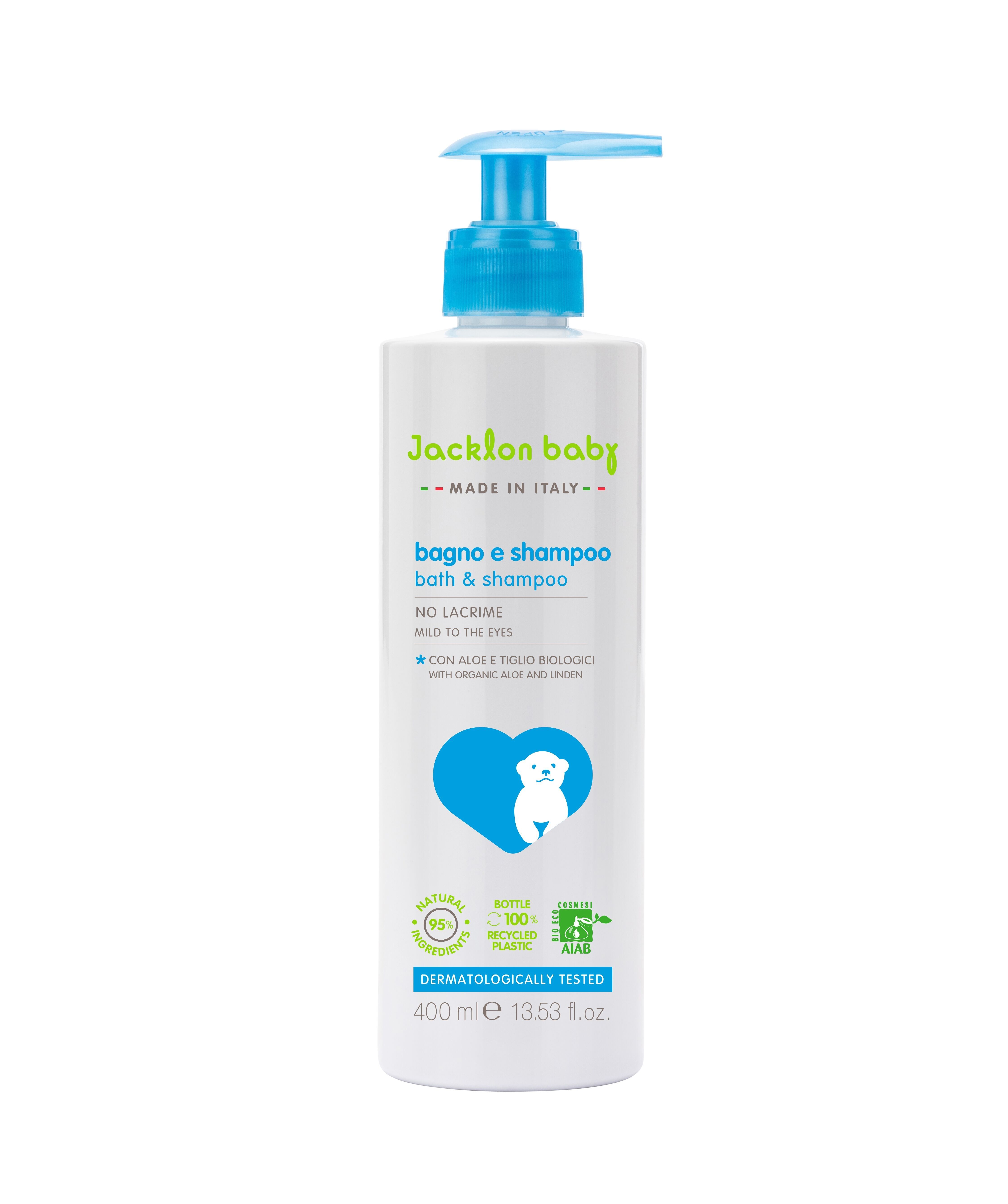BATH &amp; SHAMPOO 400 ML JACKLON BABY