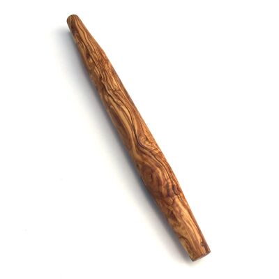 Rodillo de amasar, longitud 40 cm, rodillo francés de madera de olivo