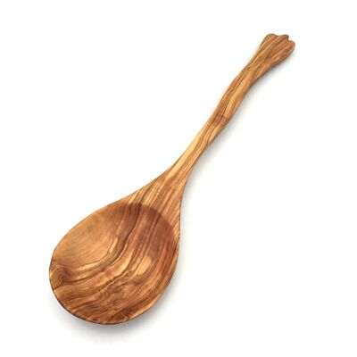 XL vegetable spoon 36 cm extra wide made of olive wood