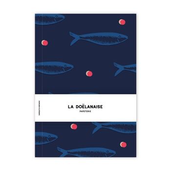 Grand carnet pages blanches " sardines" 3