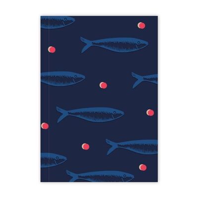 Large “sardines” blank pages notebook