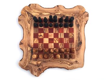 Taille de l'échiquier du jeu d'échecs. L fait à la main en bois d'olivier 3