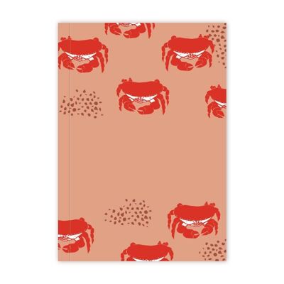 Großes Notizbuch mit leeren Seiten „Krabbe“