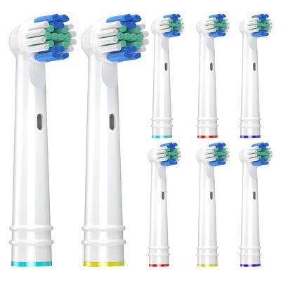 Brush Heads Compatible with Oral B Toothbrushes (Pack of 8)
